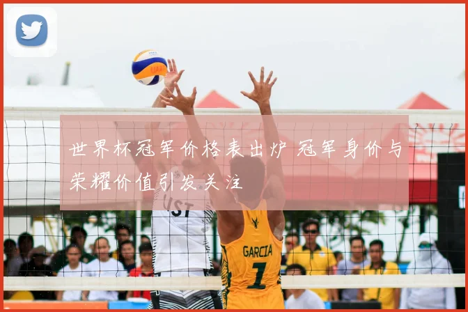 世界杯冠军价格表出炉 冠军身价与荣耀价值引发关注